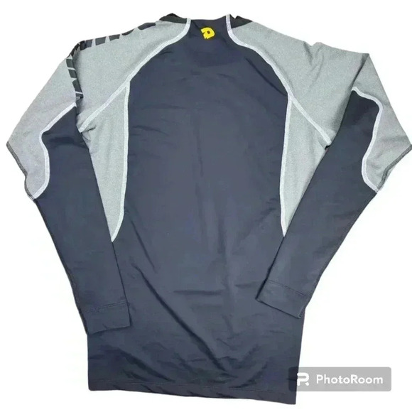 NWT DeMarini compression baseball swing shirt black and gray #WTD100172 M or XL - Picture 4 of 10